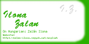 ilona zalan business card